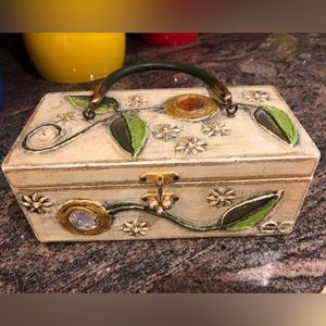 RARE Enid Collins Papier-mâché box bag